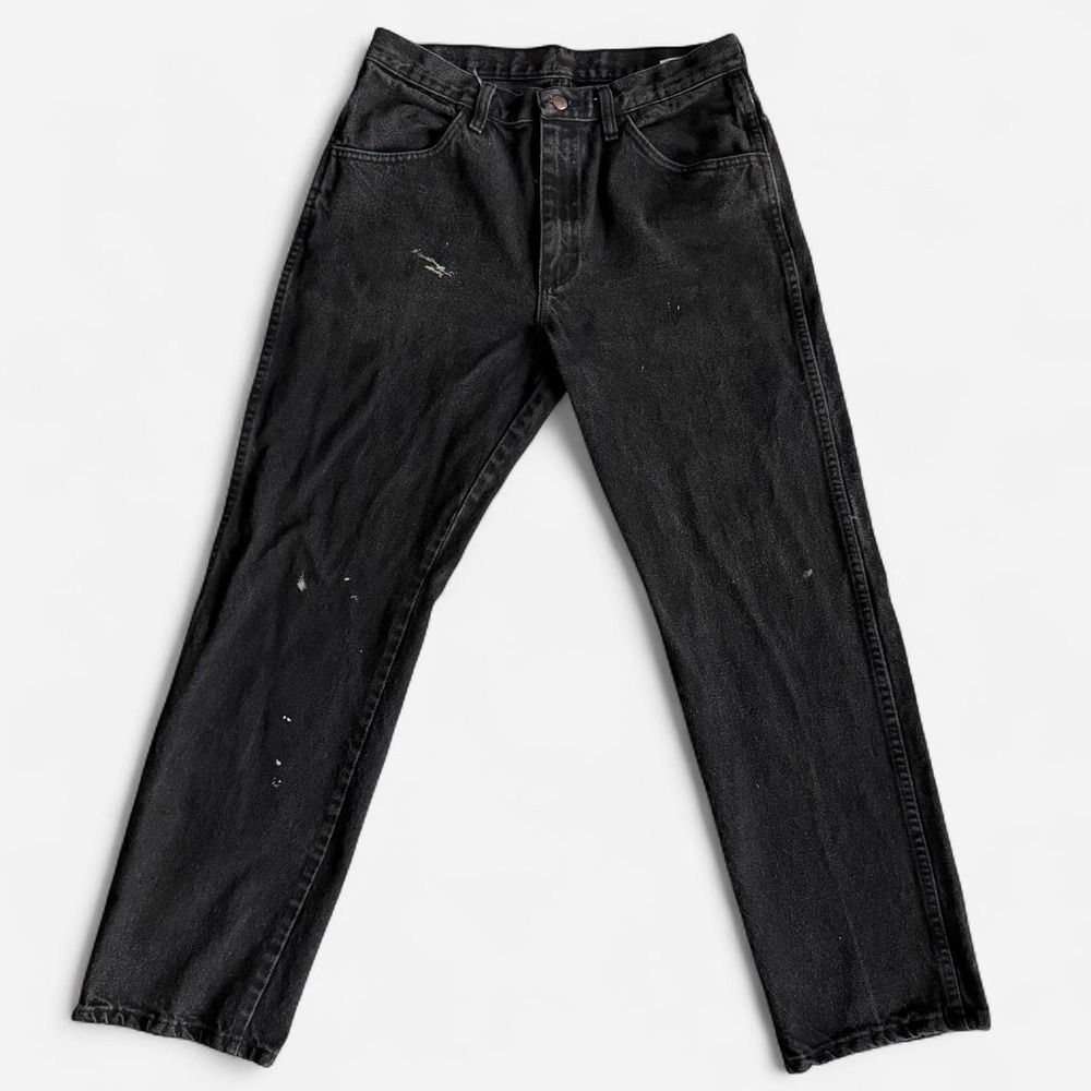 Rustler black cotton jeans, size 33x30